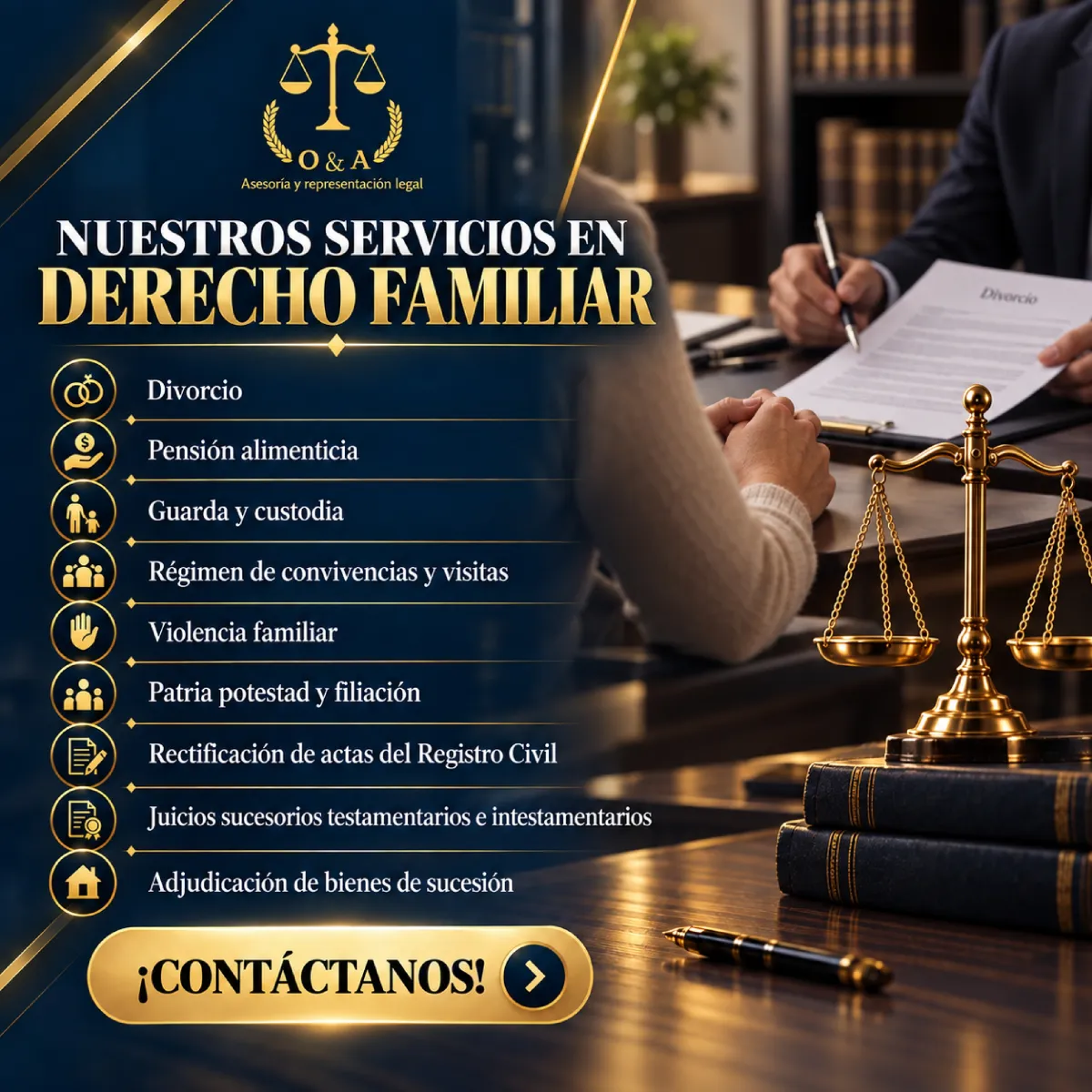Portada del archivo editorial sobre servicios de derecho familiar.