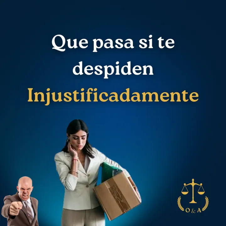 Serie informativa sobre despido injustificado, lámina 2 de 10.