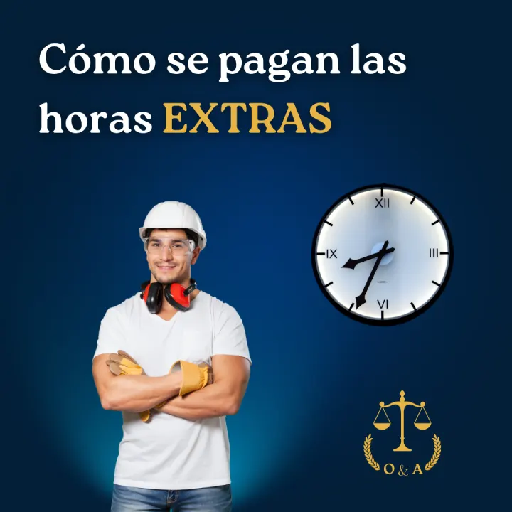 Material informativo sobre horas extra.
