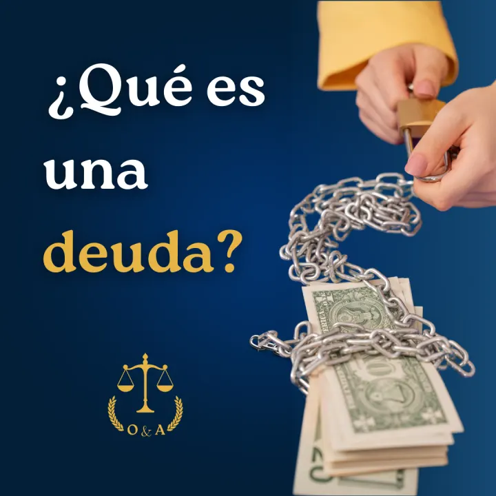 Material informativo sobre deudas.