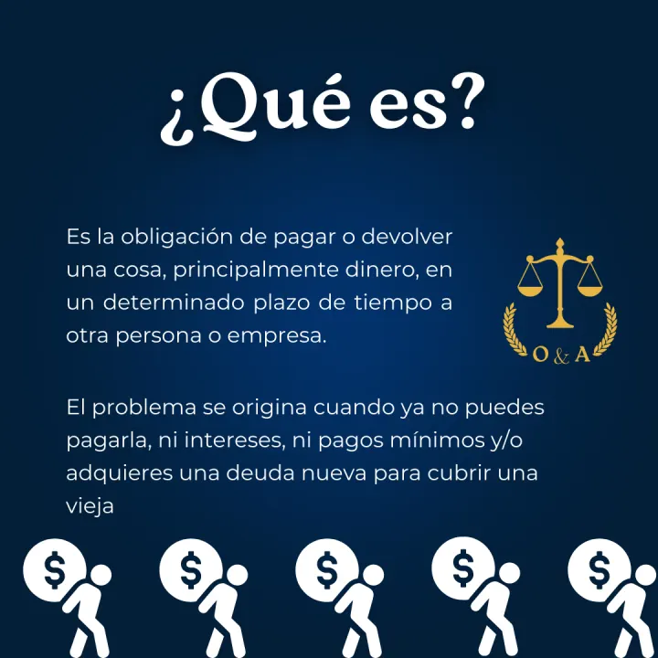 Serie informativa sobre deudas y cobranza, lámina 3 de 7.