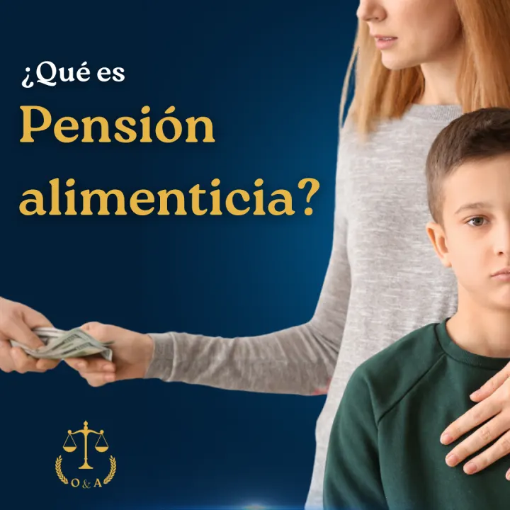 Material informativo sobre pensión alimenticia.
